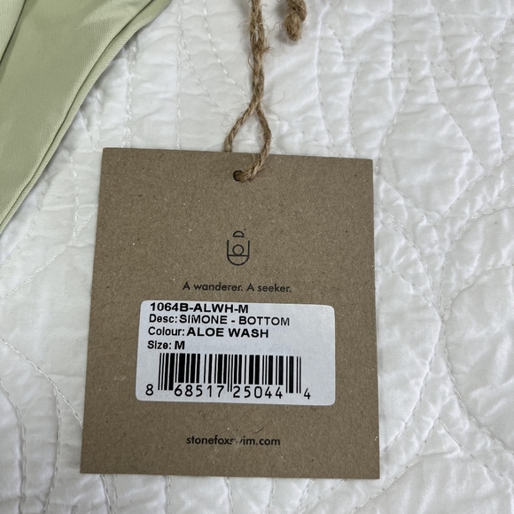 NWT Stone Fox Swim Aloe Wash Simone Bikini Bottoms - Picture 4 of 5